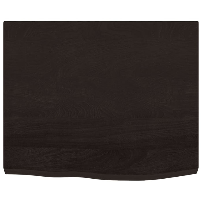 Blat de masă maro 60x50x(2-4) cm, lemn masiv stejar tratat - WALTI WALTI