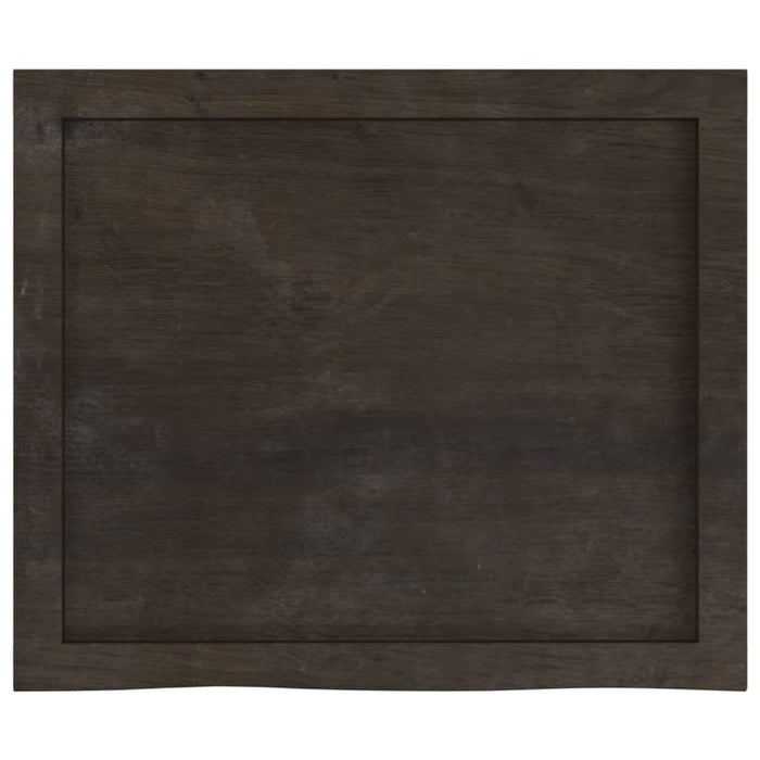 Blat de masă maro 60x50x(2-4) cm, lemn masiv stejar tratat - WALTI WALTI