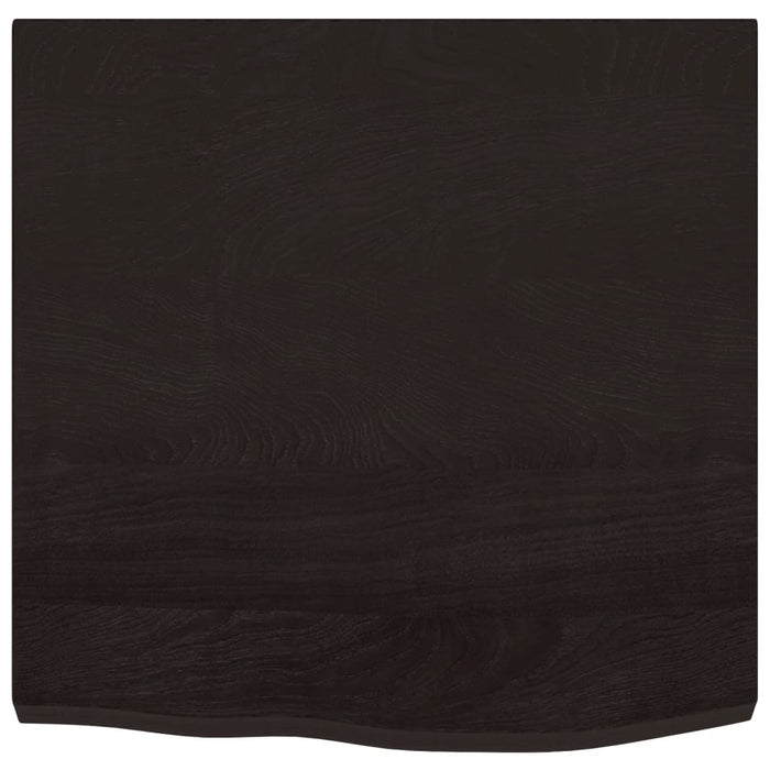 Blat de masă maro 60x60x(2-4) cm, lemn masiv stejar tratat - WALTI WALTI