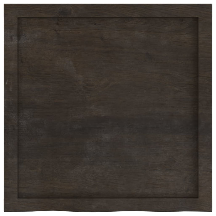 Blat de masă maro 60x60x(2-6) cm, lemn masiv stejar tratat - WALTI WALTI