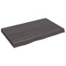 Blat de masă maro 80x50x(2-6) cm, lemn masiv stejar tratat - WALTI WALTI