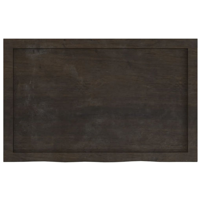 Blat de masă maro 80x50x(2-6) cm, lemn masiv stejar tratat - WALTI WALTI
