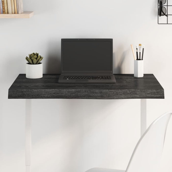 Blat de masă maro 80x50x(2-6) cm, lemn masiv stejar tratat - WALTI WALTI