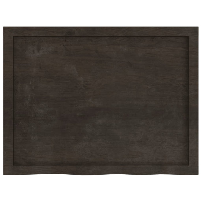 Blat de masă maro 80x60x(2-6) cm, lemn masiv stejar tratat - WALTI WALTI