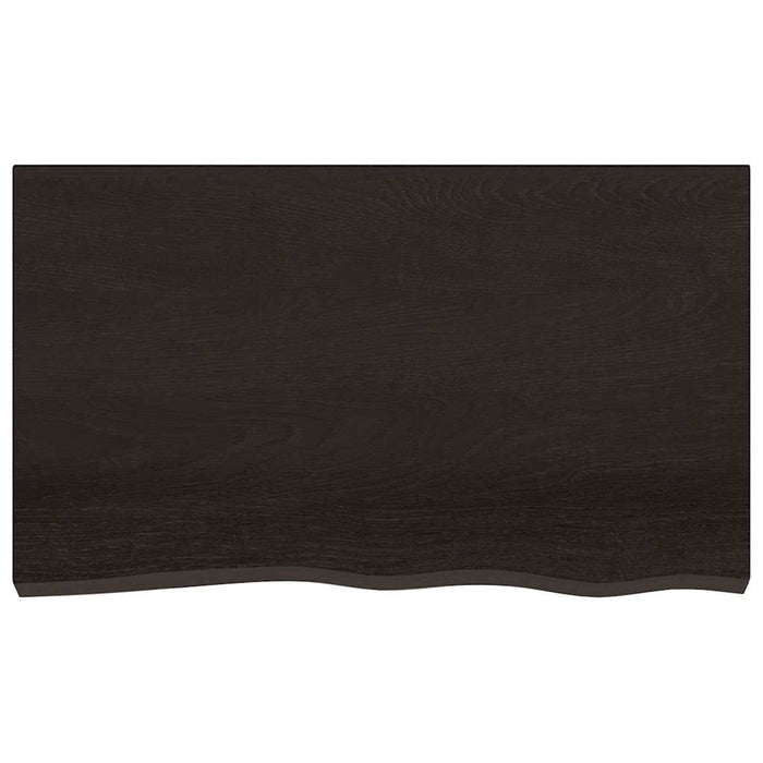 Blat de masă maro 100x60x(2-6) cm, lemn masiv stejar tratat - WALTI WALTI