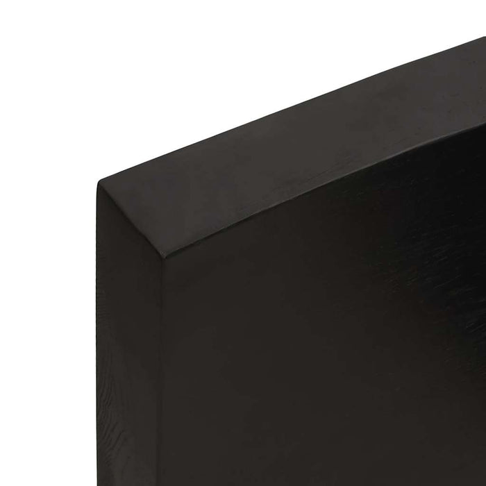 Blat de masă maro 100x60x(2-6) cm, lemn masiv stejar tratat - WALTI WALTI