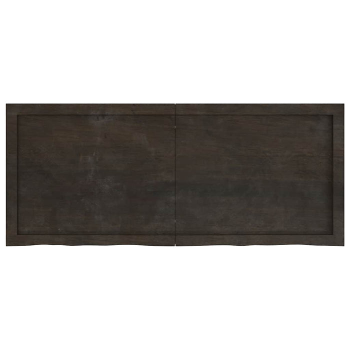 Blat de masă maro 120x50x(2-4) cm, lemn masiv stejar tratat - WALTI WALTI