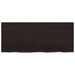 Blat de masă maro 120x50x(2-4) cm, lemn masiv stejar tratat - WALTI WALTI