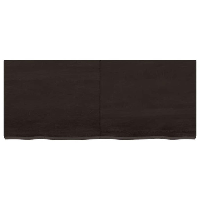 Blat de masă maro 120x50x(2-6) cm, lemn masiv stejar tratat - WALTI WALTI