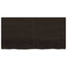 Blat de masă maro 120x60x(2-4) cm, lemn masiv stejar tratat - WALTI WALTI
