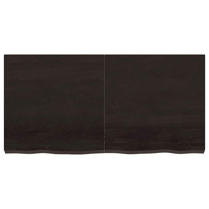 Blat de masă maro 120x60x(2-6) cm, lemn masiv stejar tratat - WALTI WALTI