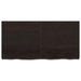Blat de masă maro 120x60x(2-6) cm, lemn masiv stejar tratat - WALTI WALTI