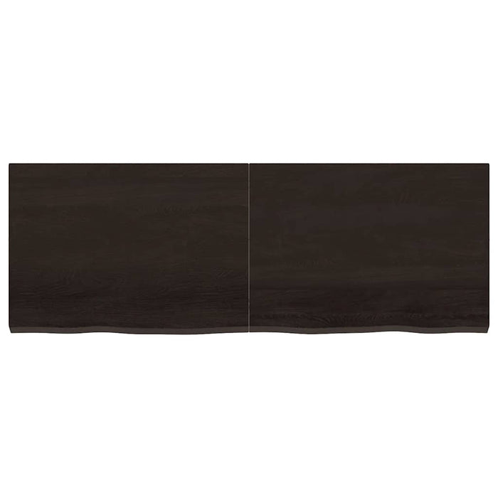 Blat de masă maro 140x50x(2-4) cm, lemn masiv stejar tratat - WALTI WALTI