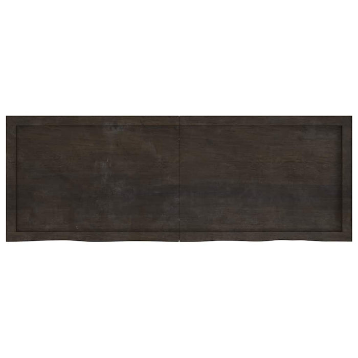 Blat de masă maro 140x50x(2-6) cm, lemn masiv stejar tratat - WALTI WALTI