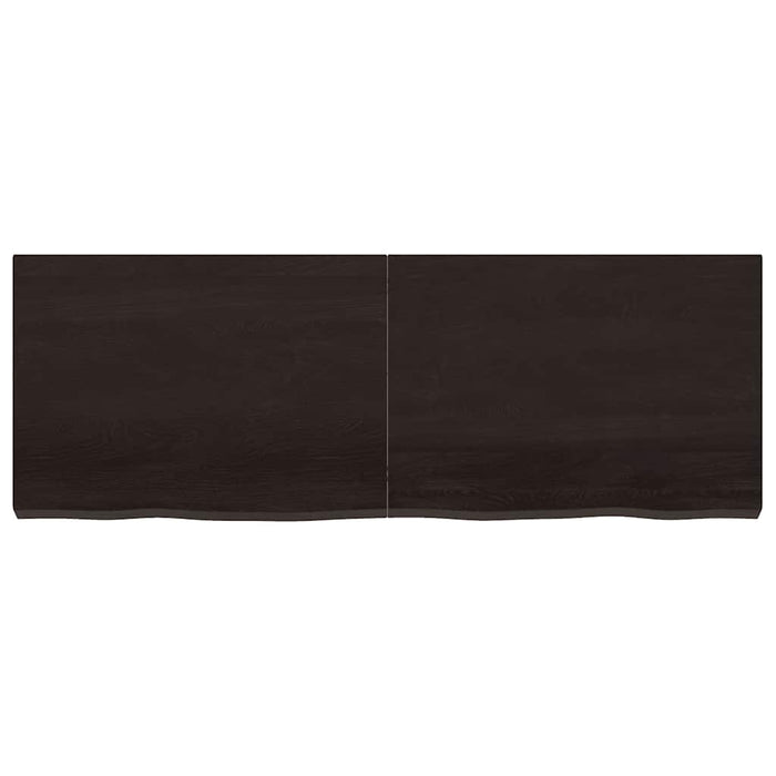 Blat de masă maro 140x50x(2-6) cm, lemn masiv stejar tratat - WALTI WALTI