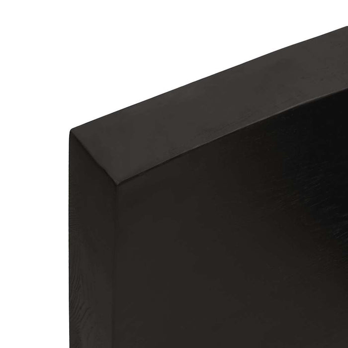 Blat de masă maro 140x50x(2-6) cm, lemn masiv stejar tratat - WALTI WALTI