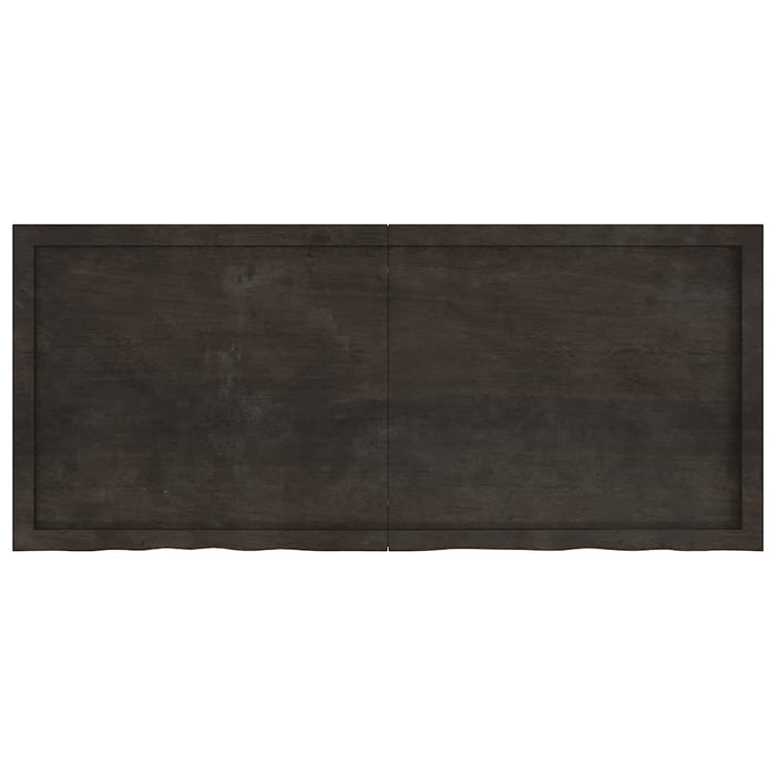 Blat de masă maro 140x60x(2-4) cm, lemn masiv stejar tratat - WALTI WALTI