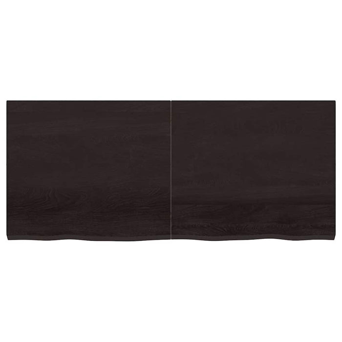 Blat de masă maro 140x60x(2-4) cm, lemn masiv stejar tratat - WALTI WALTI