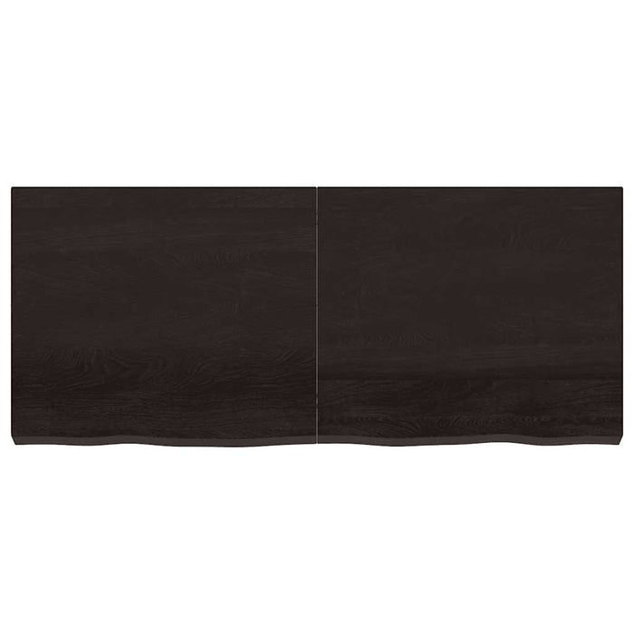 Blat de masă maro 140x60x(2-6) cm, lemn masiv stejar tratat - WALTI WALTI
