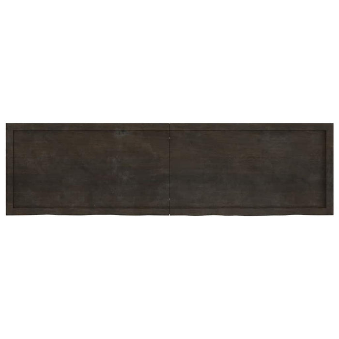 Blat de masă maro 180x50x(2-6) cm, lemn masiv stejar tratat - WALTI WALTI