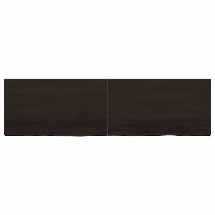 Blat de masă maro 180x50x(2-6) cm, lemn masiv stejar tratat - WALTI WALTI