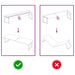 Blat de masă maro 180x50x(2-6) cm, lemn masiv stejar tratat - WALTI WALTI