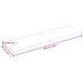 Blat de masă maro 180x50x(2-6) cm, lemn masiv stejar tratat - WALTI WALTI