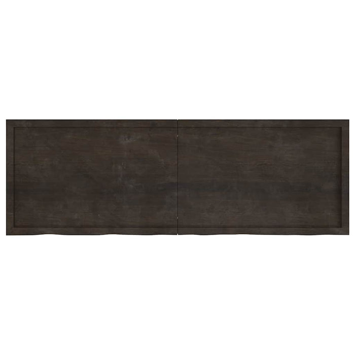 Blat de masă maro 180x60x(2-4) cm, lemn masiv stejar tratat - WALTI WALTI