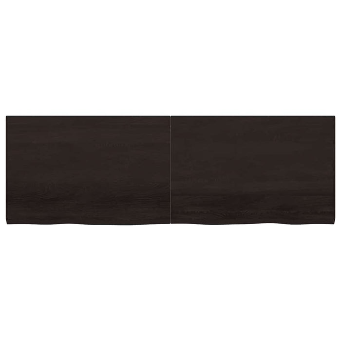 Blat de masă maro 180x60x(2-4) cm, lemn masiv stejar tratat - WALTI WALTI