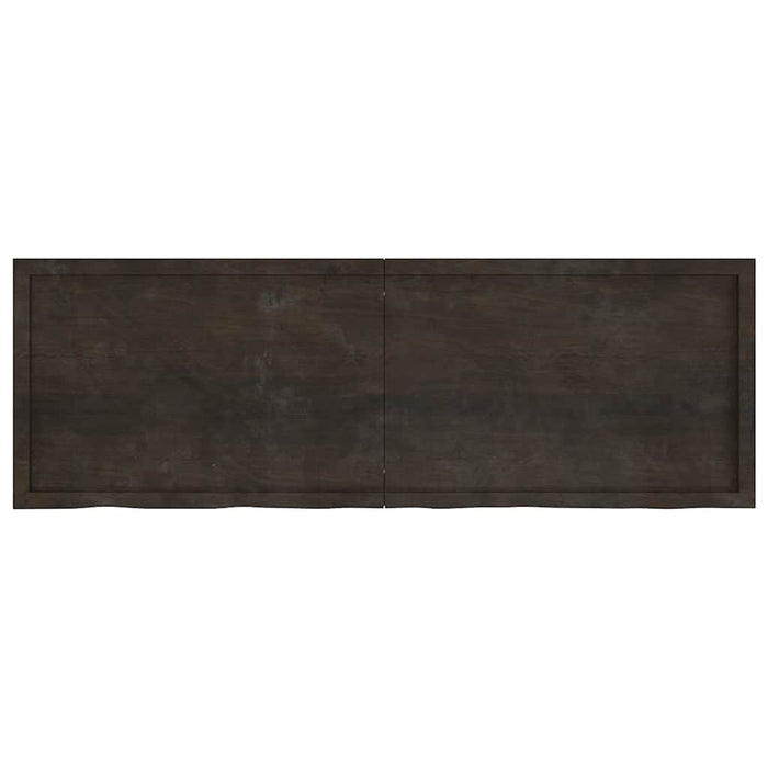 Blat de masă maro 180x60x(2-6) cm, lemn masiv stejar tratat - WALTI WALTI