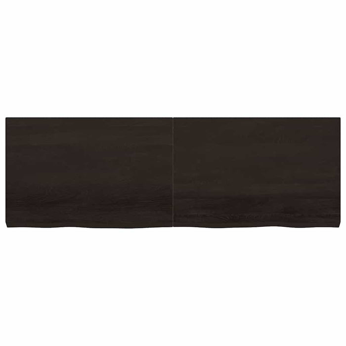 Blat de masă maro 180x60x(2-6) cm, lemn masiv stejar tratat - WALTI WALTI