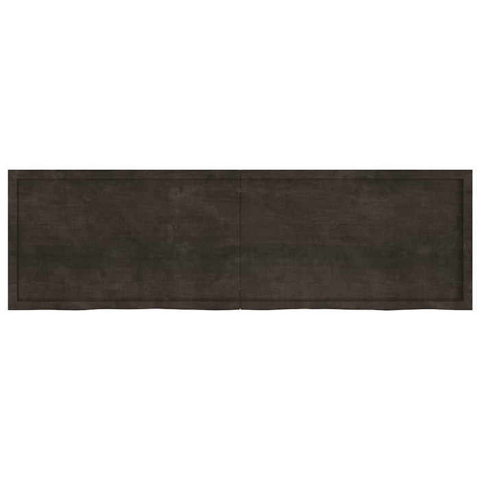 Blat de masă maro 200x60x(2-4) cm, lemn masiv stejar tratat - WALTI WALTI