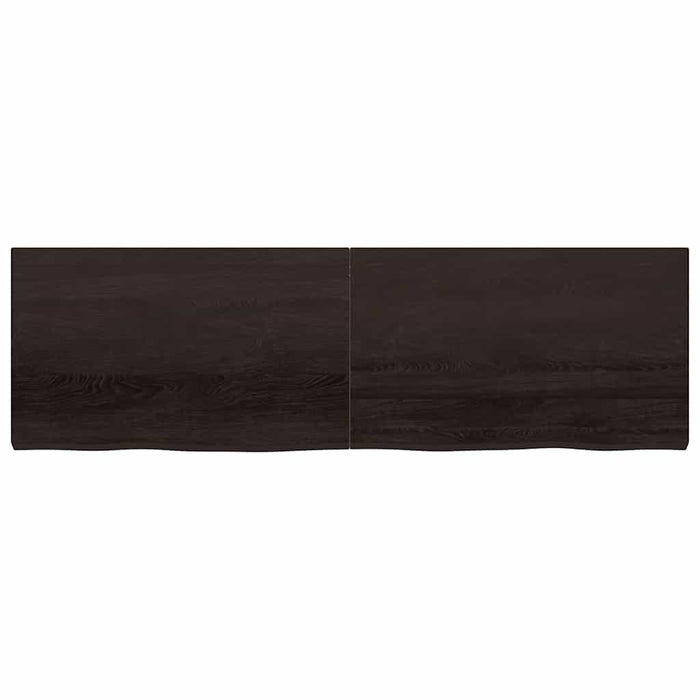 Blat de masă maro 200x60x(2-6) cm, lemn masiv stejar tratat - WALTI WALTI