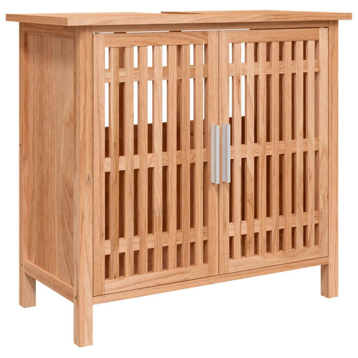 Set mobilier de baie, 2 piese, lemn masiv de nuc - WALTI WALTI