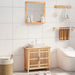 Set mobilier de baie, 2 piese, lemn masiv de nuc - WALTI WALTI
