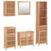 Set mobilier de baie, 5 piese, lemn masiv de nuc - WALTI WALTI