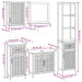 Set mobilier de baie, 5 piese, lemn masiv de nuc - WALTI WALTI
