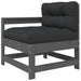 Set mobilier relaxare grădină&perne 6 piese gri lemn masiv pin - WALTI WALTI