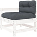 Set mobilier relaxare grădină&perne 6 piese alb lemn masiv pin - WALTI WALTI