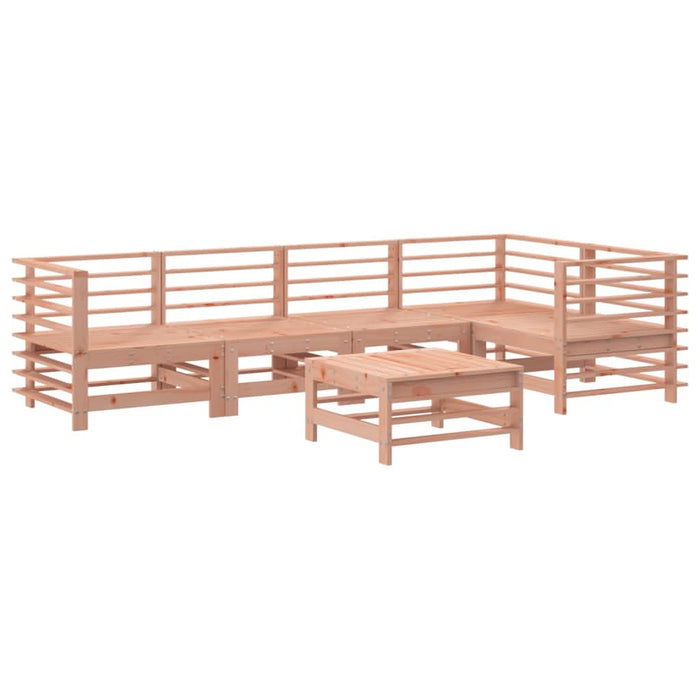 Set mobilier de grădină cu perne, 6 piese, lemn masiv Douglas - WALTI WALTI