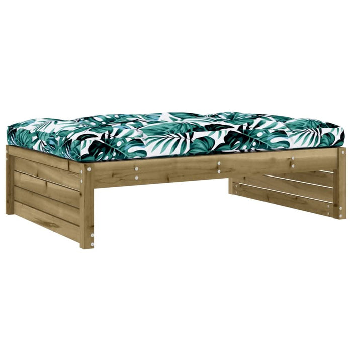 Set mobilier de grădină cu perne, 5 piese, lemn de pin tratat - WALTI WALTI