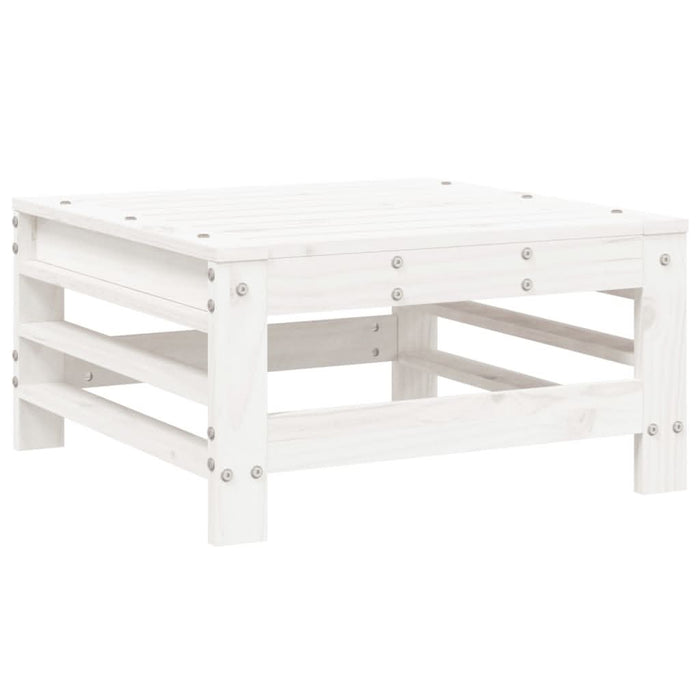 Set mobilier de grădină, 6 piese, alb, lemn masiv pin - WALTI WALTI