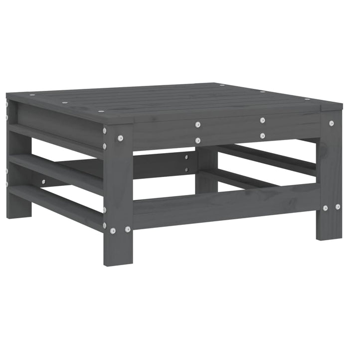Set mobilier relexare de grădină, 6 piese, gri, lemn masiv pin WALTI