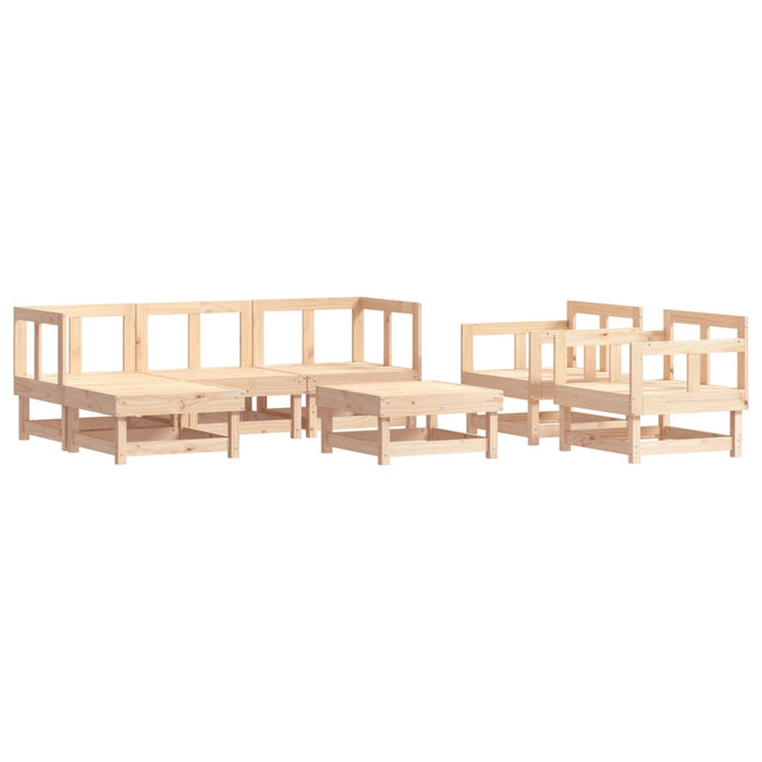Set mobilier de grădină, 7 piese, lemn masiv de pin - WALTI WALTI