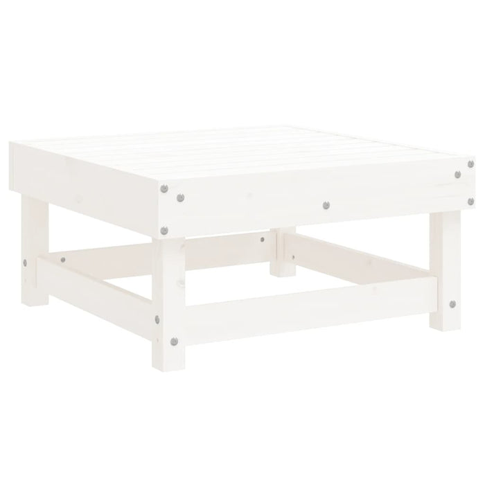 Set mobilier de grădină, 7 piese, alb, lemn masiv de pin - WALTI WALTI