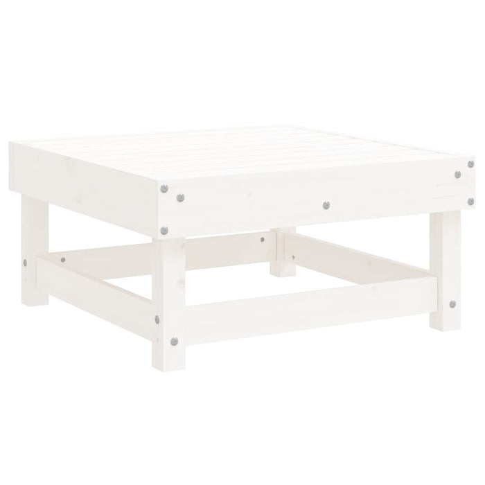 Set mobilier de grădină, 7 piese, alb, lemn masiv de pin - WALTI WALTI