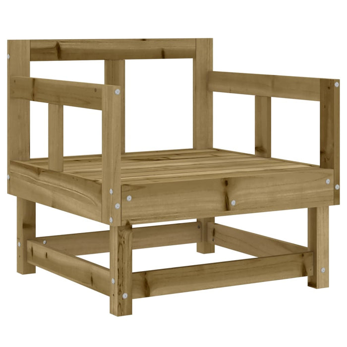 Set mobilier relaxare de grădină, 8 piese, lemn de pin tratat - WALTI WALTI
