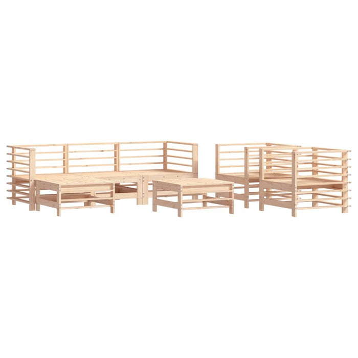 Set mobilier de grădină, 7 piese, lemn masiv de pin WALTI