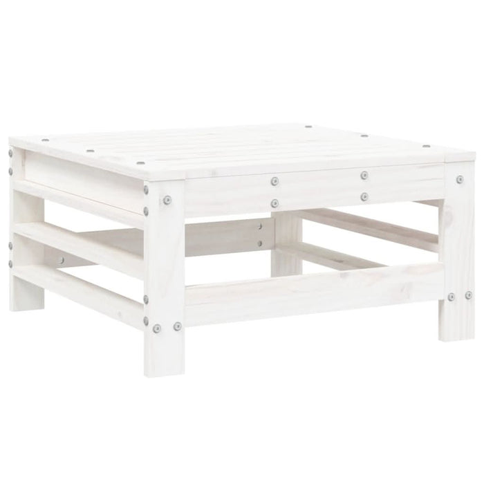 Set mobilier de grădină, 7 piese, alb, lemn masiv de pin - WALTI WALTI