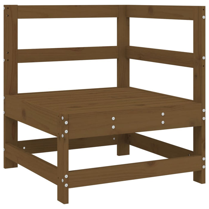 Set mobilier grădină, 8 piese, maro miere, lemn masiv de pin WALTI